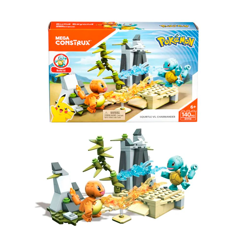Pokemon Mega Contrux Squirtle vs Charmander