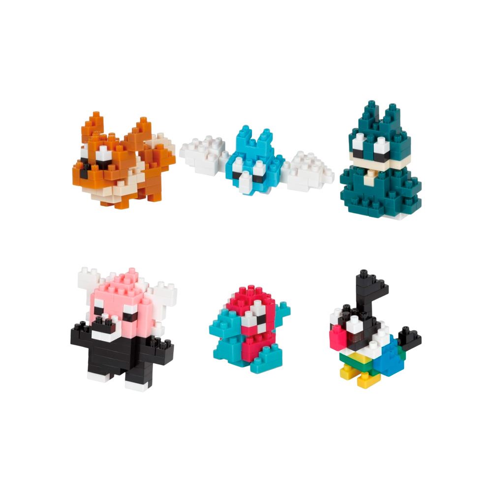 Pokemon Nanoblock Set de 6 Tipo Normal