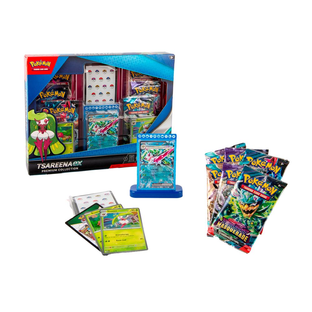 Pokemon TCG Tsareena Ex Premium Coleccion Ingles