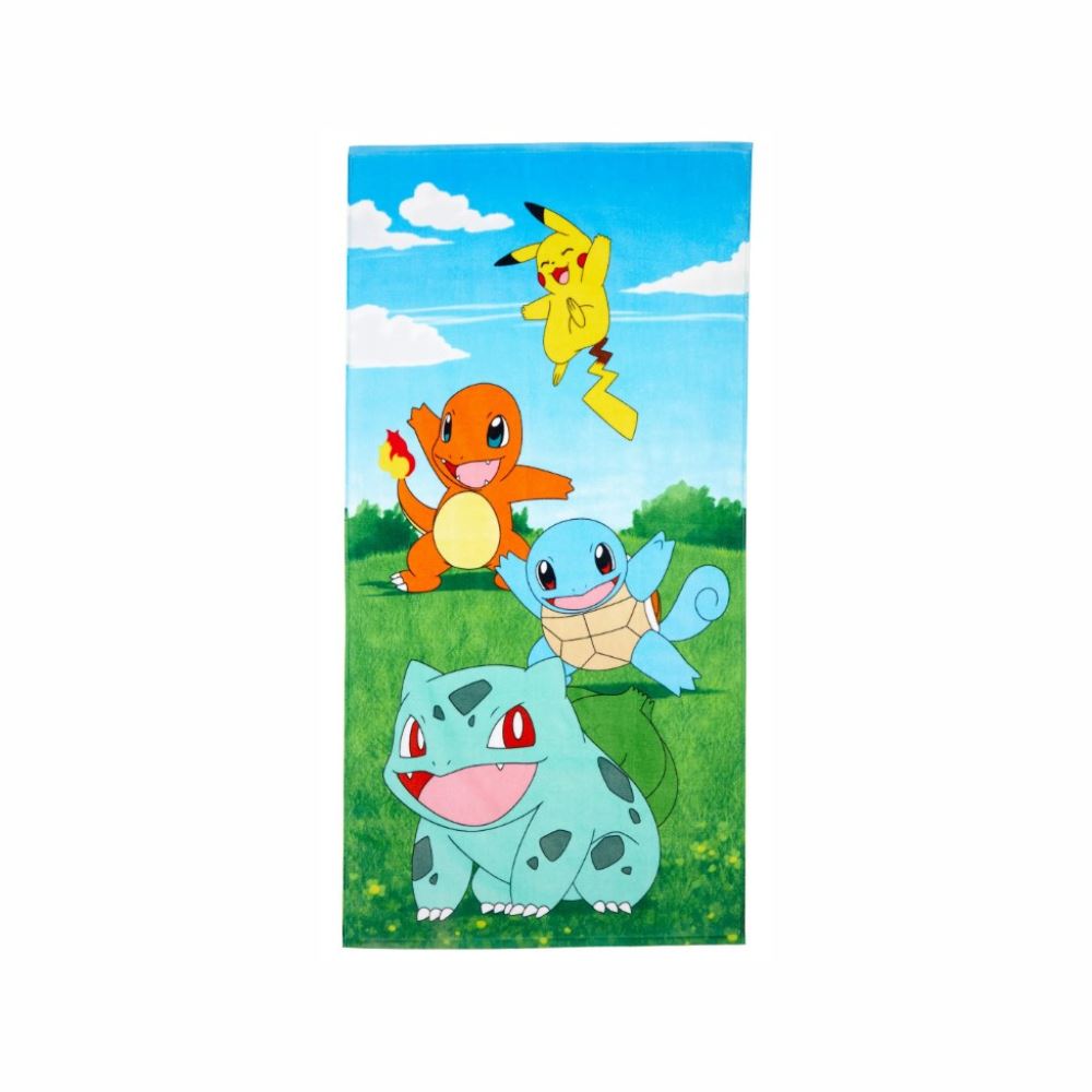 Pokemon Toalla para niños Edicion Pikachu Charmander