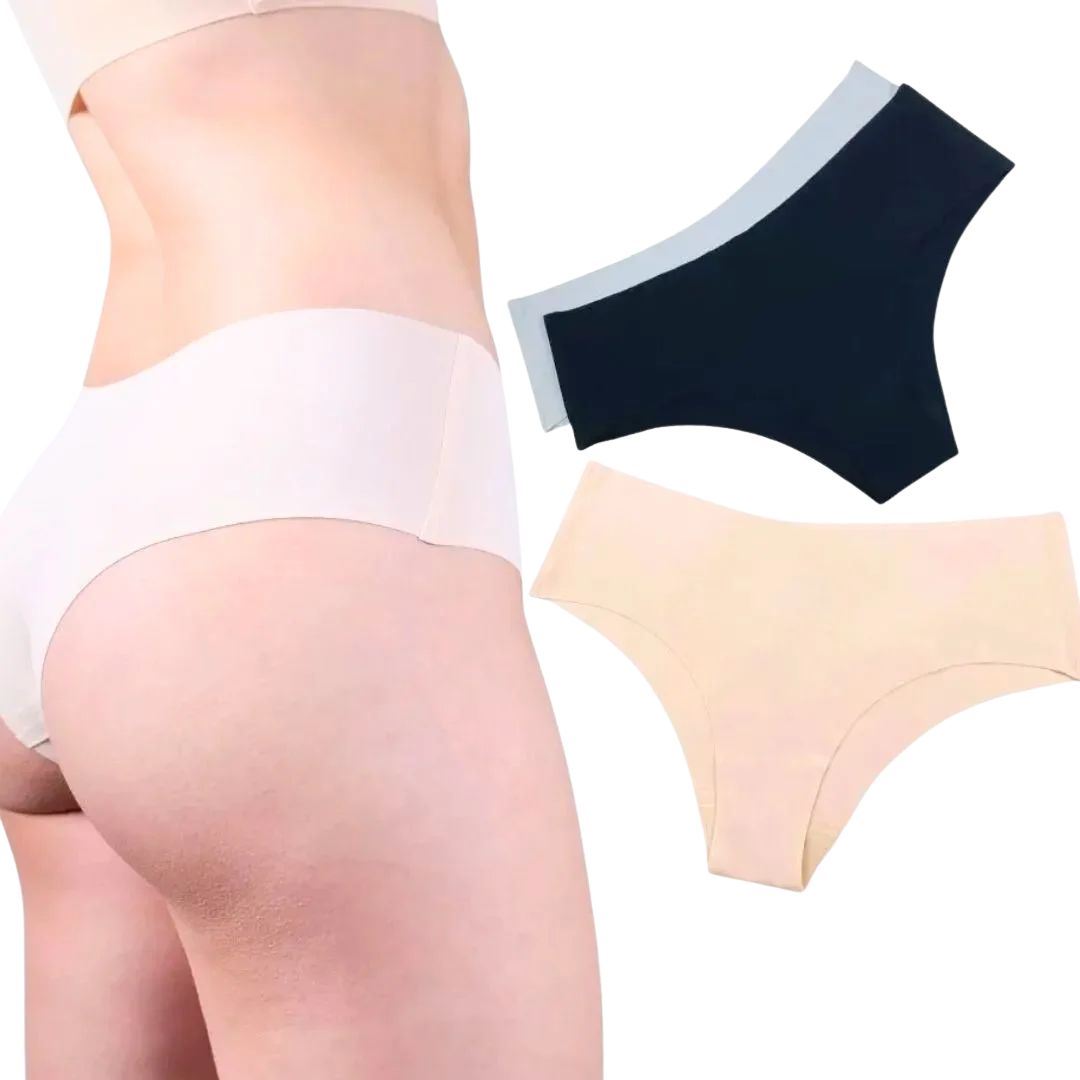 PACK X2 CALZÓN MULTICOLOR TIPO BIKINI SIN COSTURA