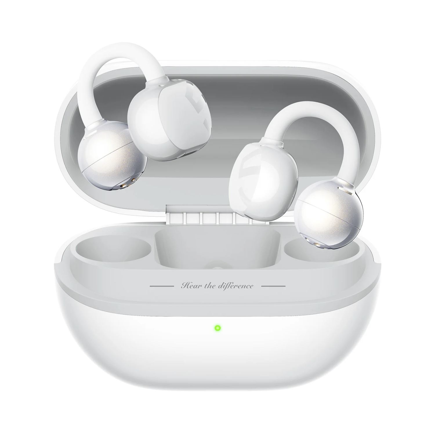 Audífono Soundpeats Pop Clip Blanco 30h con Cancelacion de Ruido IPX4