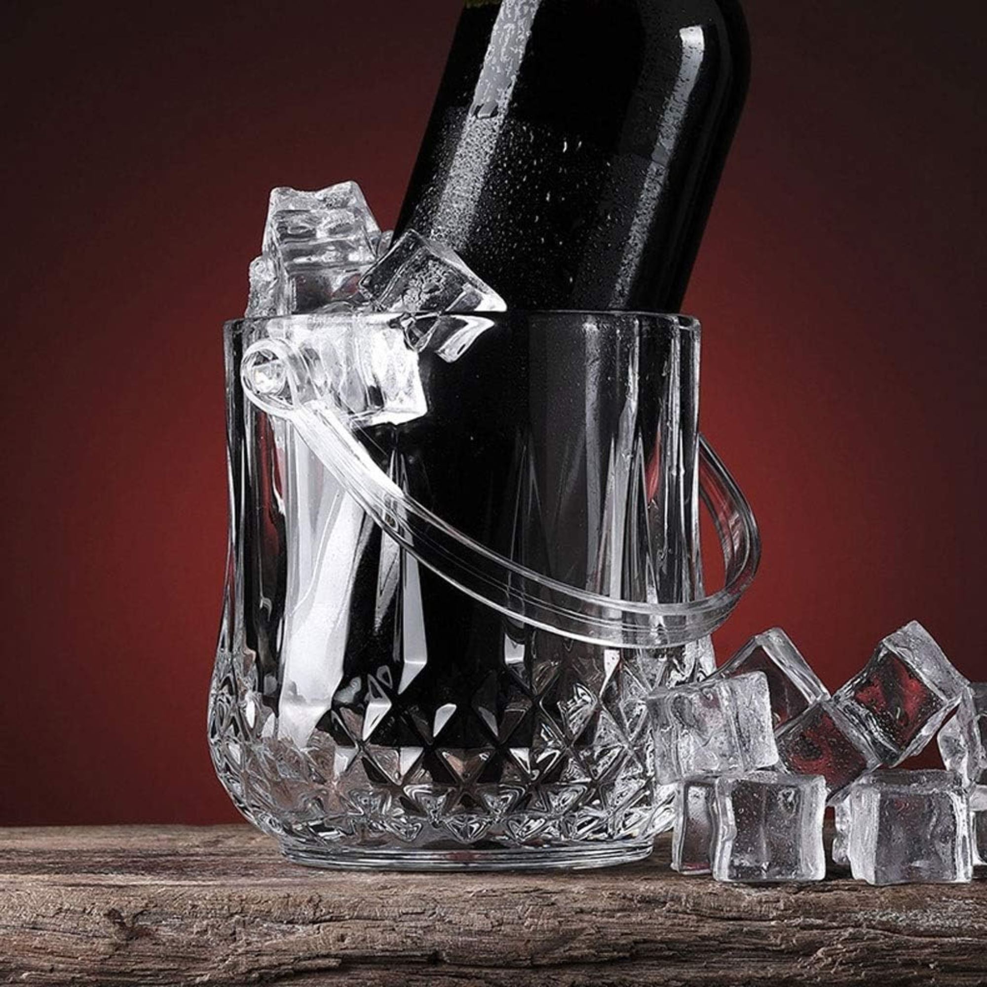 Hielera G-Horse + 4 Vasos Cortos Wisky, Escoces, Bourbon NIZA rocks 320ml