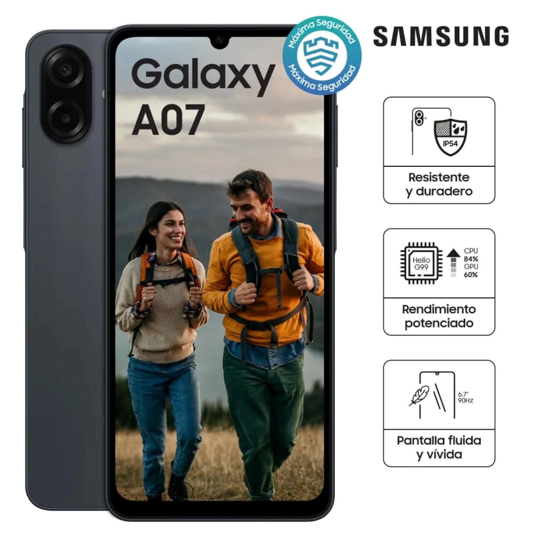 Celular Samsung Galaxy A07 4GB 64GB 6.7" Negro