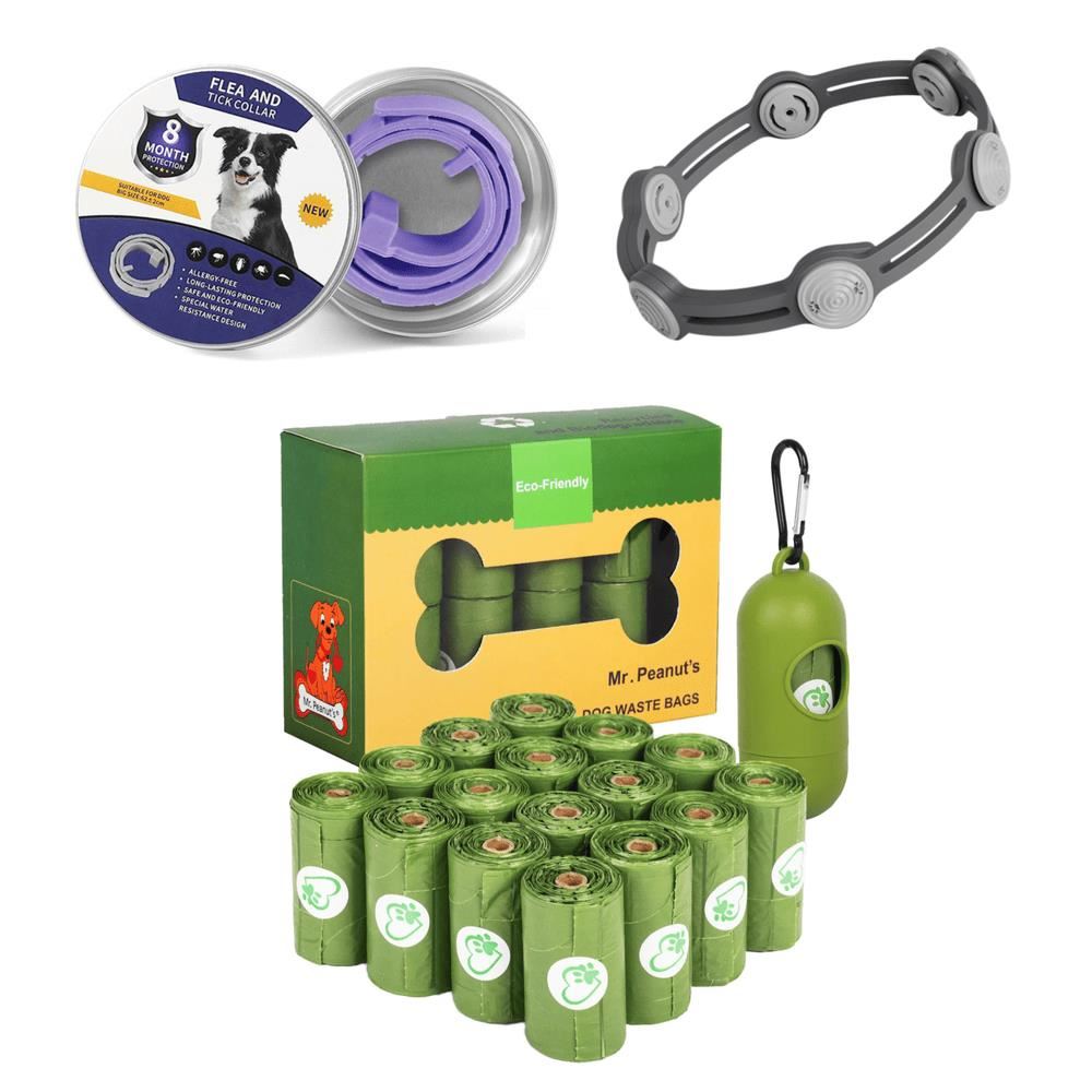 KIT ANTIPARASITARIO PERRO COLLAR + BOLSAS 3 EN 1