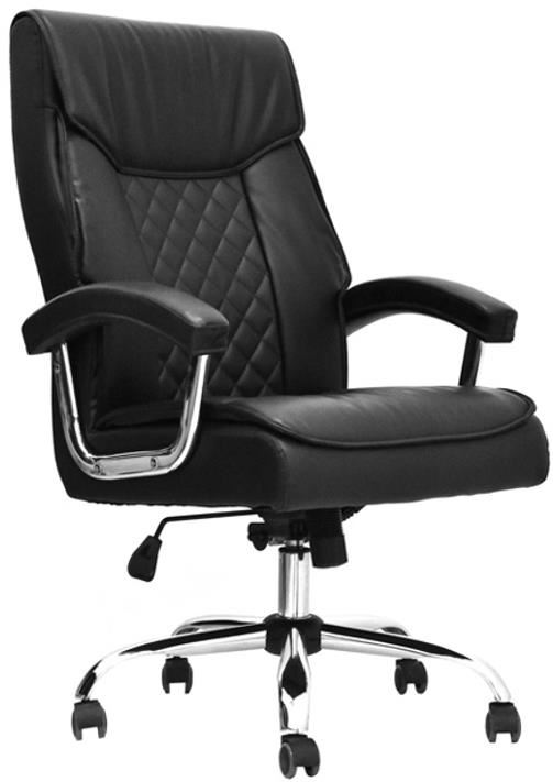 SILLA DE OFICINA PRESIDENCIAL ERGONÓMICA OV-CLASSICII  CUERO NEGRO