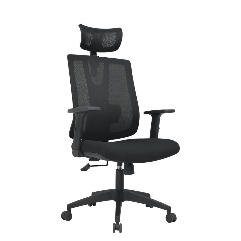 SILLA DE OFICINA PRESIDENCIAL ERGONÓMICA - NAVY NEGRO