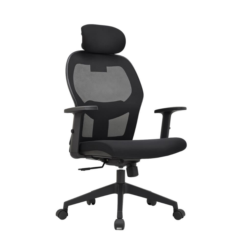 SILLA DE OFICINA PRESIDENCIAL ERGONÓMICA - NORUEGA NEGRO