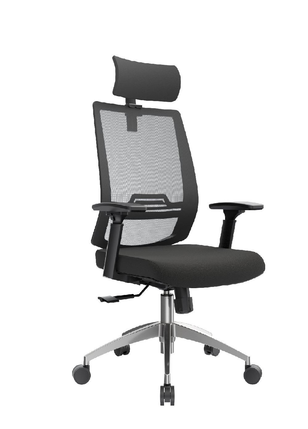 SILLA DE OFICINA PRESIDENCIAL ERGONÓMICA OV -THINK MALLA NEGRO