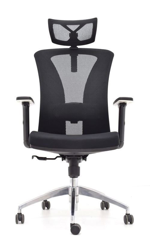SILLA DE OFICINA PRESIDENCIAL ERGONÓMICA OV-VERSALLES MALLA NEGRO