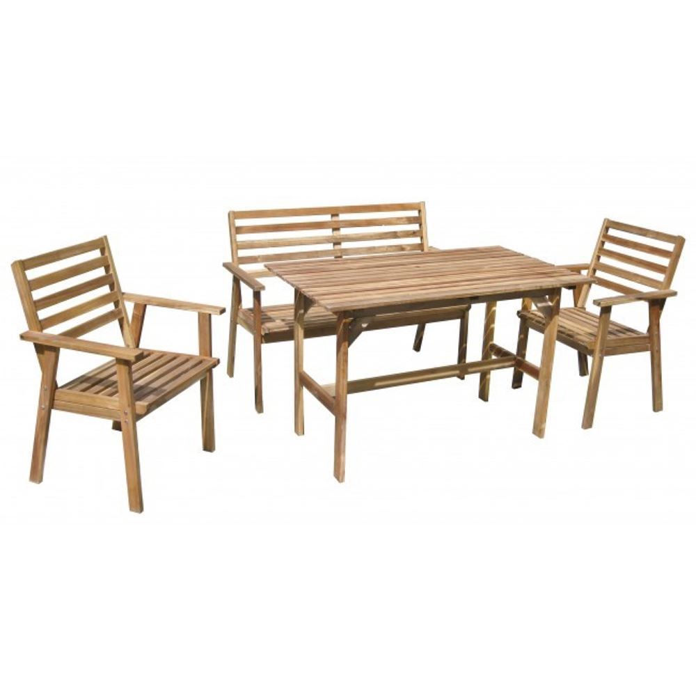 COMEDOR DE TERRAZA PRESLI 4 SILLAS - FALOTIH 3M - FLT3MTERRA031