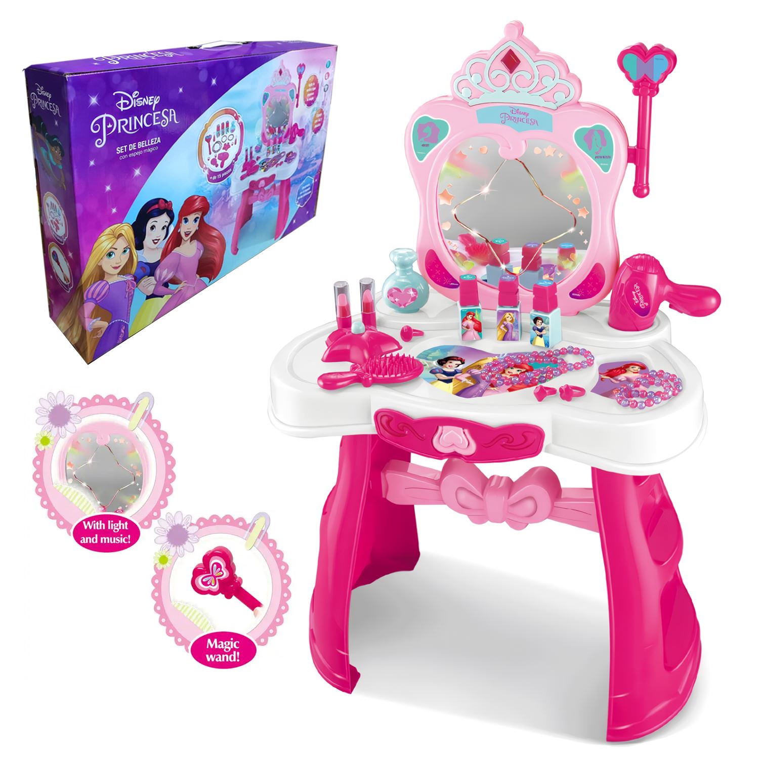 Set de Belleza Disney princesas Musical Luces y a Sensor