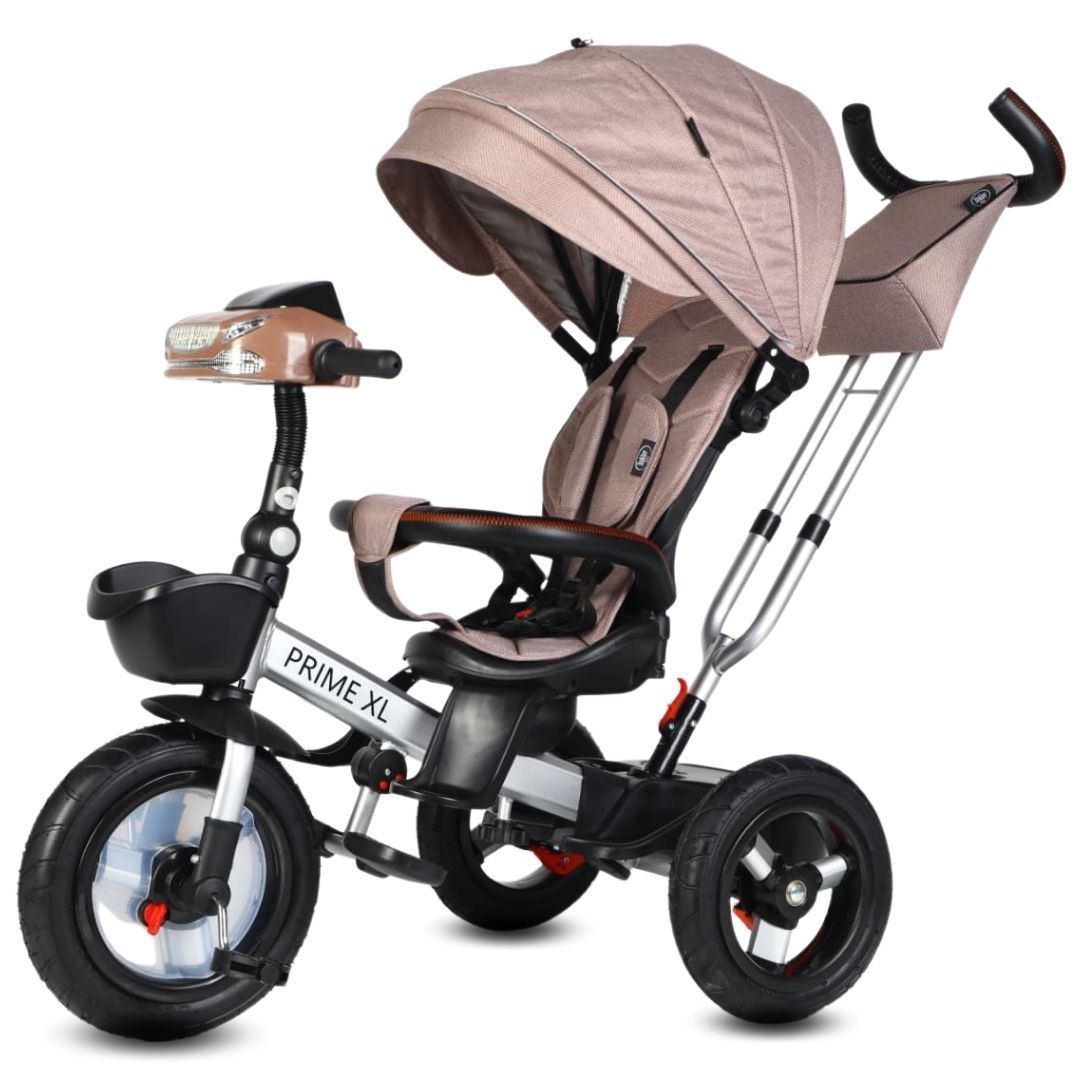 Triciclo Guiador Giratorio «PRIME XL» para Niños Beige