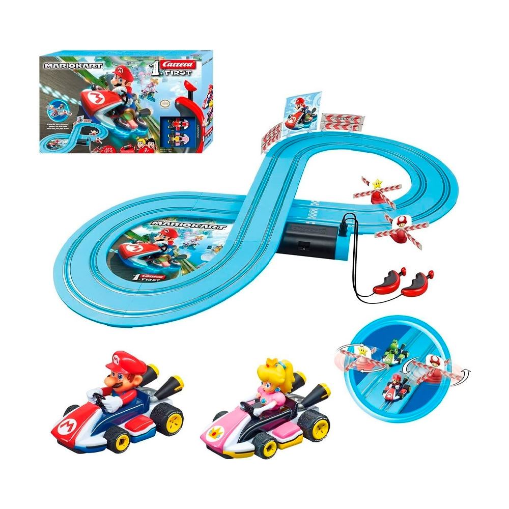Primer set de carreras de Mario Kart incluye a Mario y Peach