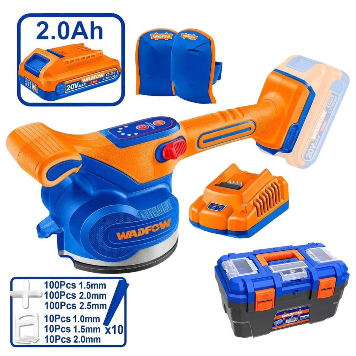 Vibradora para mayolica 5" 20V Wadfow