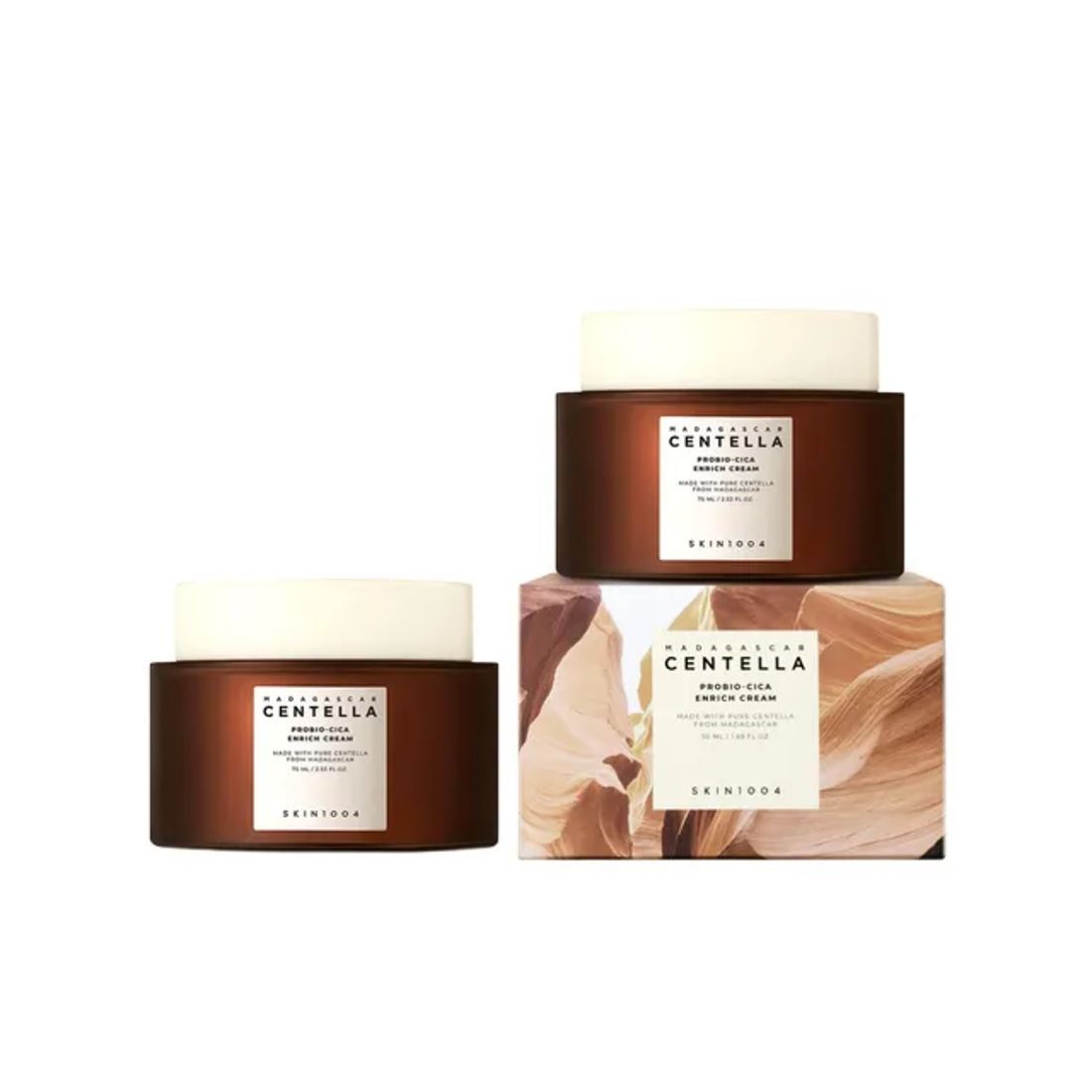 SKIN1004 Set de crema enriquecedora Centella Probio-Cica de Madagascar (50ml x 2 pcs)