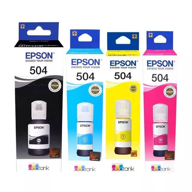 Tinta epson t504 colores y negro l4160 l6191 l6161 l4150 l61714.