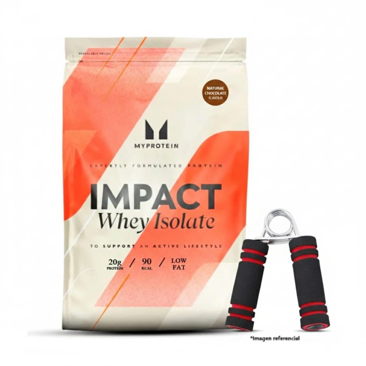 Proteina Impact Whey Isolate MyProtein 1Kg Chocolate + Hand Grip