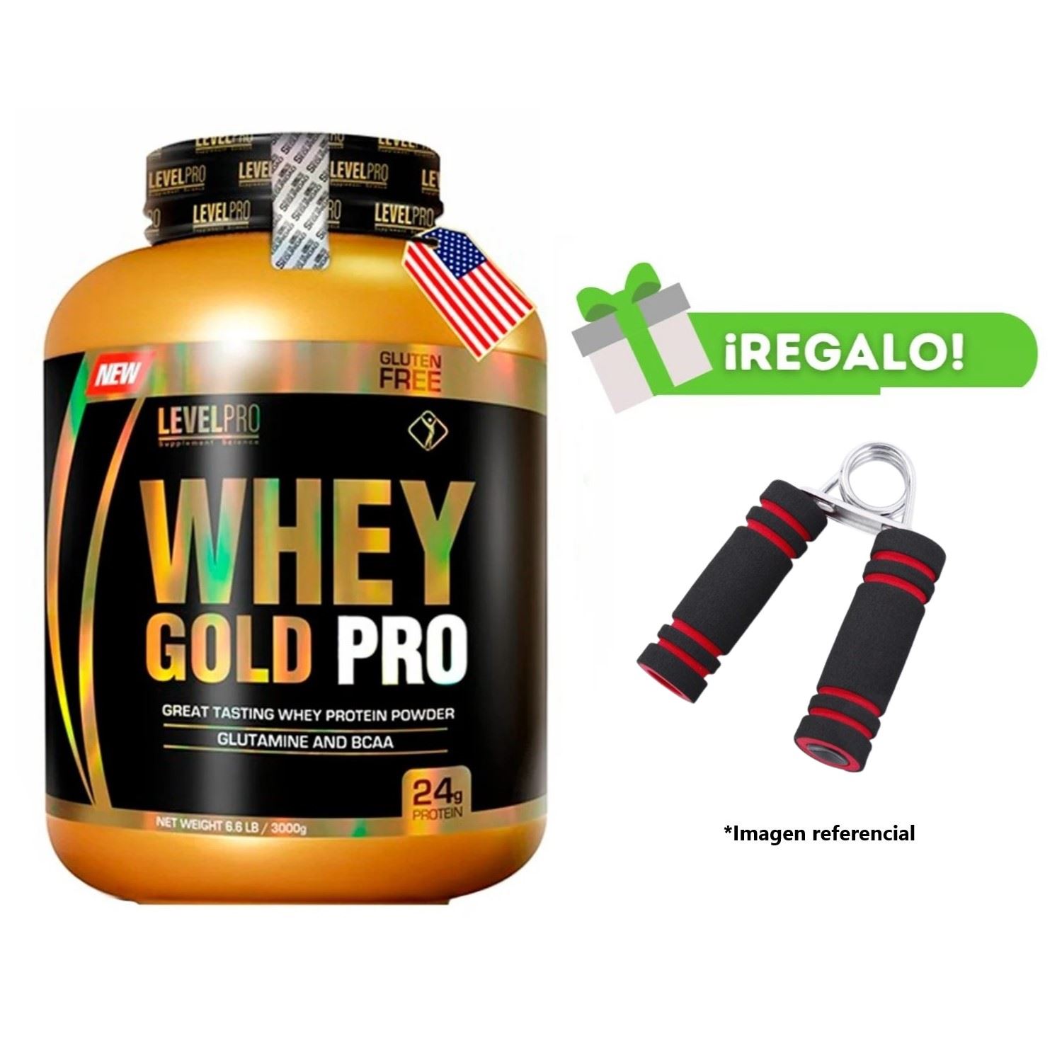 Whey Gold 3kg Cookies & Cream + Hand Grip