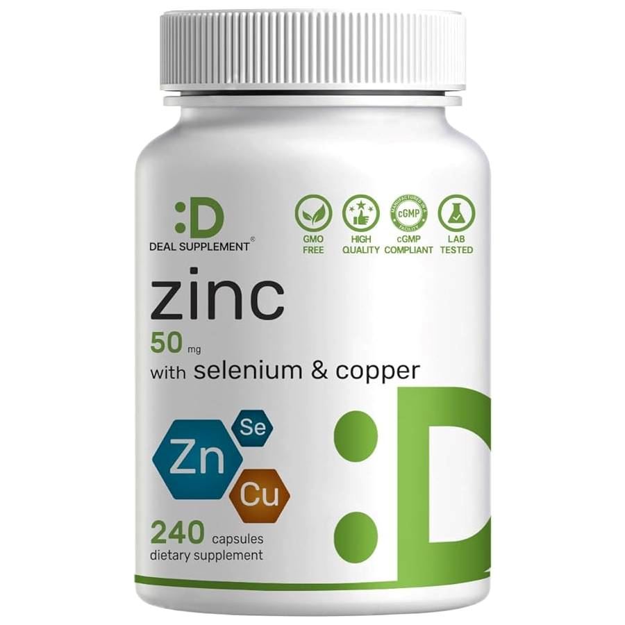 DEAL SUPPLEMENT Zinc selenium with copper 50mg 240 cap