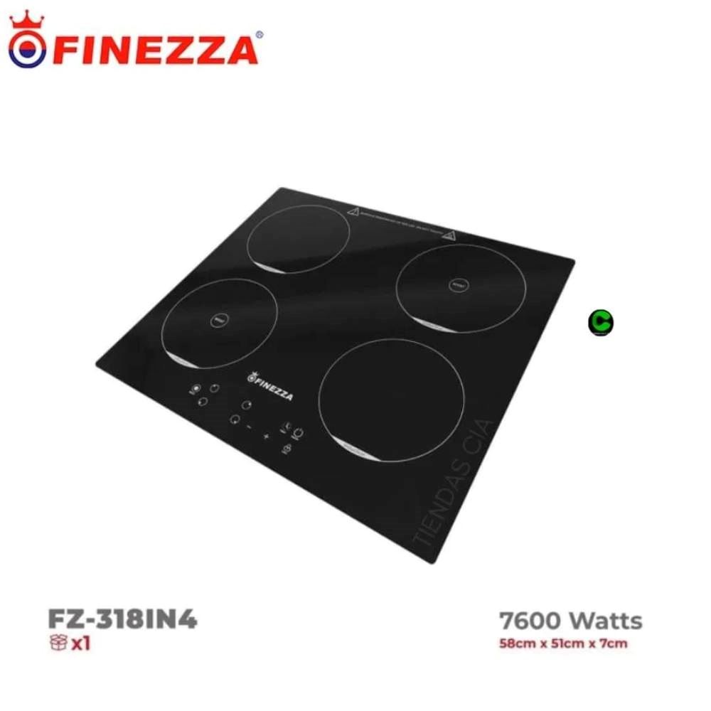 Cocina de Inducción FINEZZA de 4 hornillas FZ-318IN4 -NEGRO