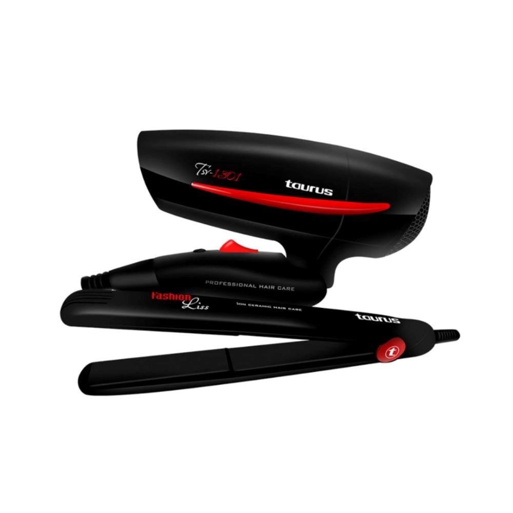 Combo de Cabello Taurus PE9311570A Alisadora Cerámica y Secadora