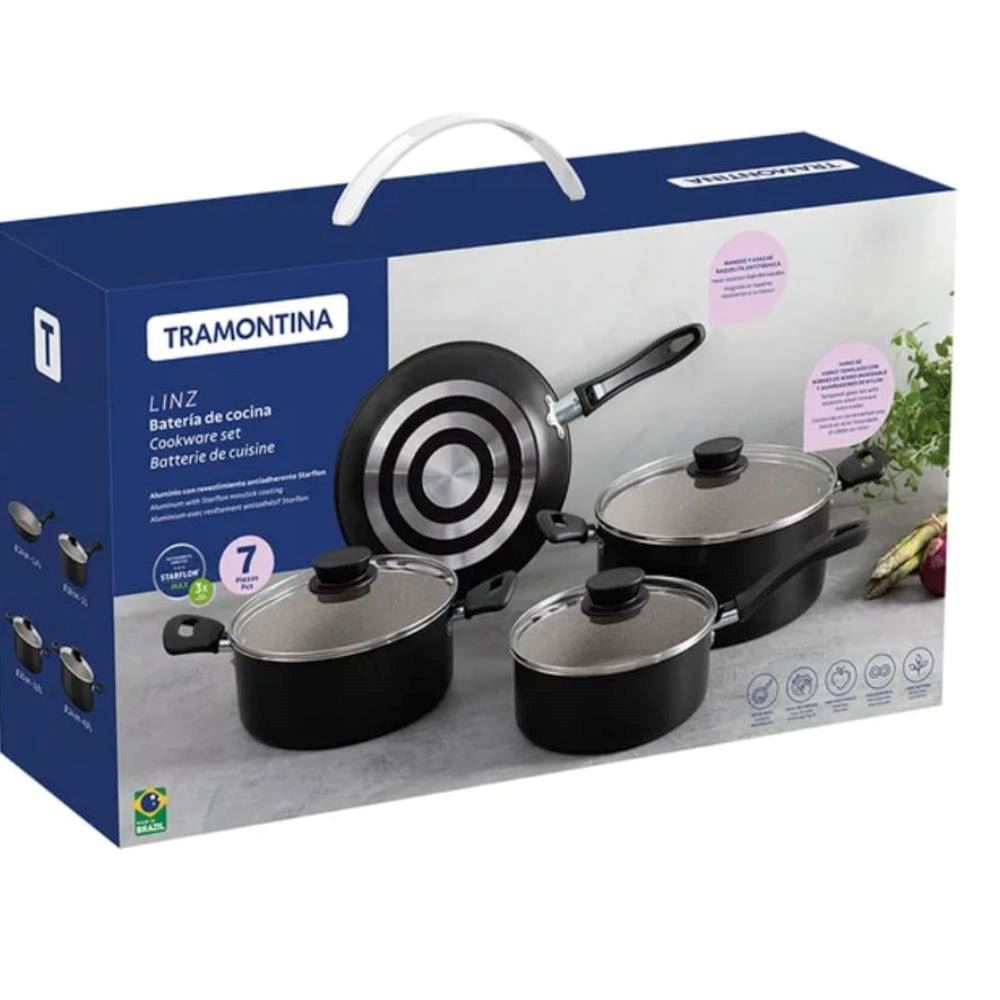 Juego de Ollas Tramontina Linz 7 Piezas