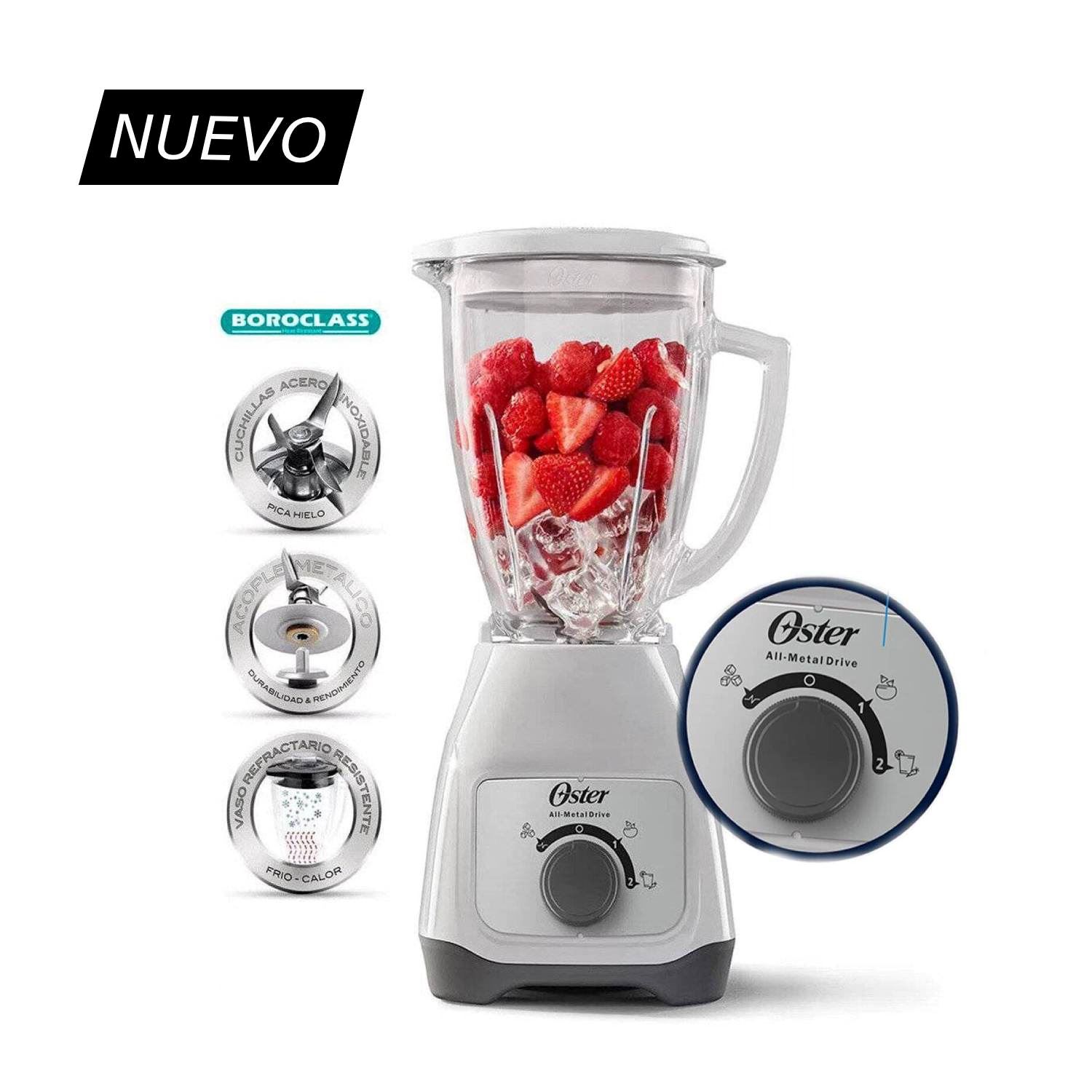 Licuadora control de perilla BLSTKAG-WRD 2 Velocidades