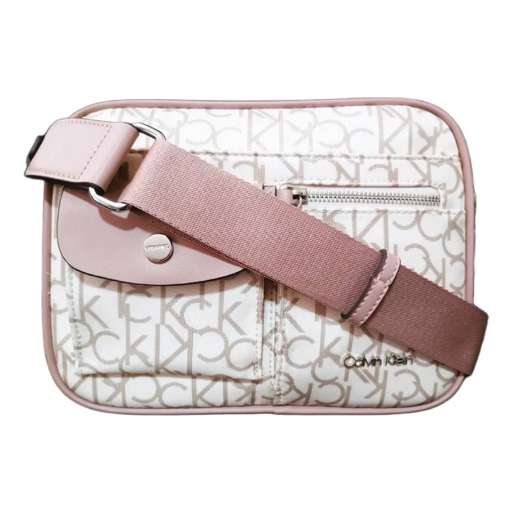 CALVIN KELIN BANDOLERA CROSSBODY BEIGE