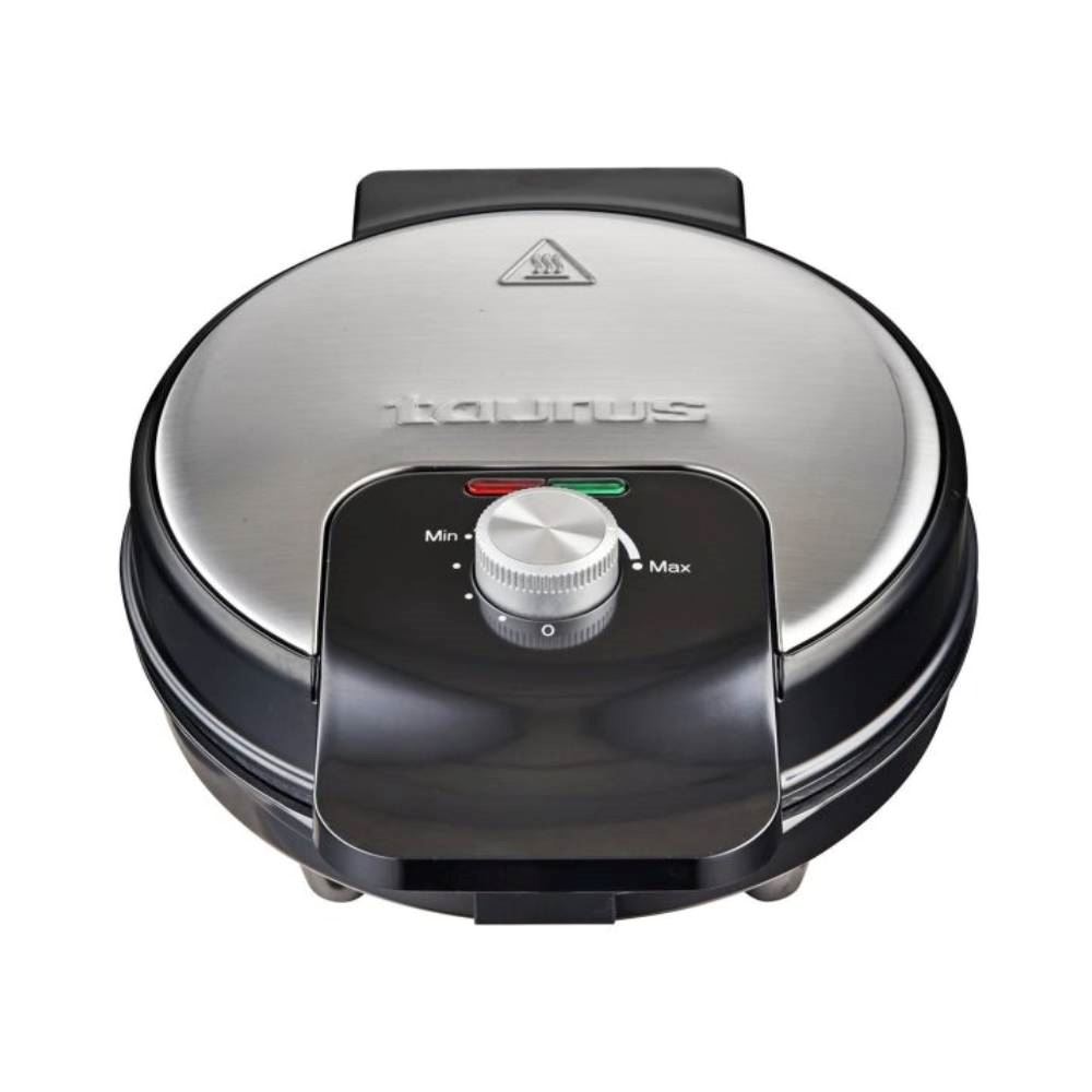 Waflera Sweet Cooking Taurus 1000W con Acabados de Acero Inoxidable