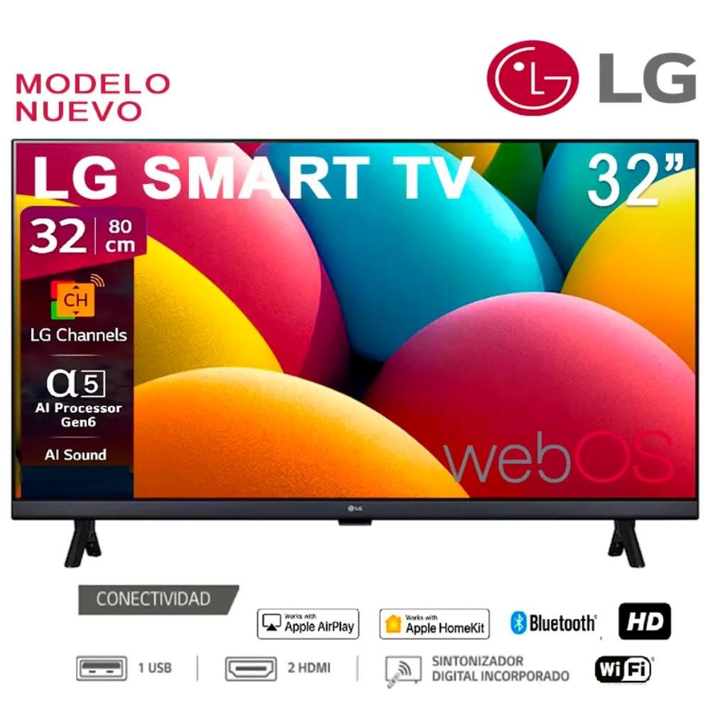 Tv Led LG Smart 32 Procesador a5 32LR600BPSC Borde Delgado Gen6