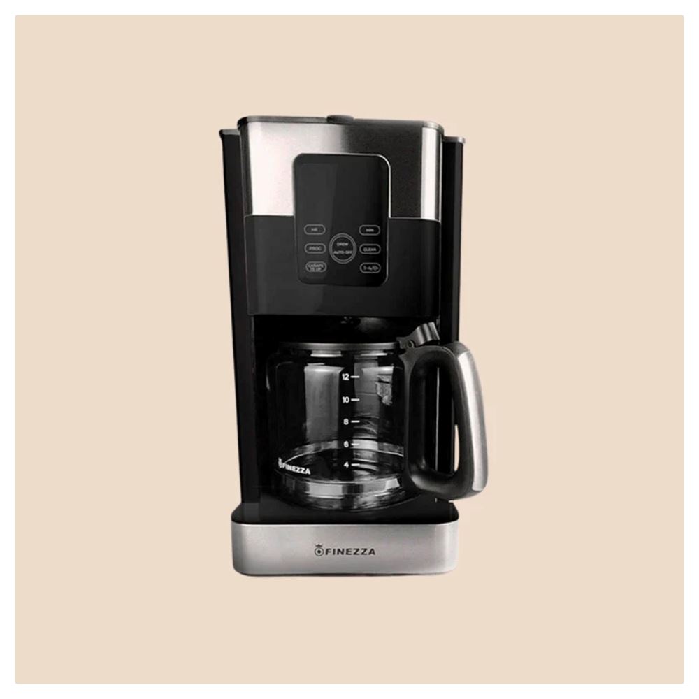Cafetera Eléctrica Finezza CK-676DI 1000W Capacidad 1.8L Color Negro