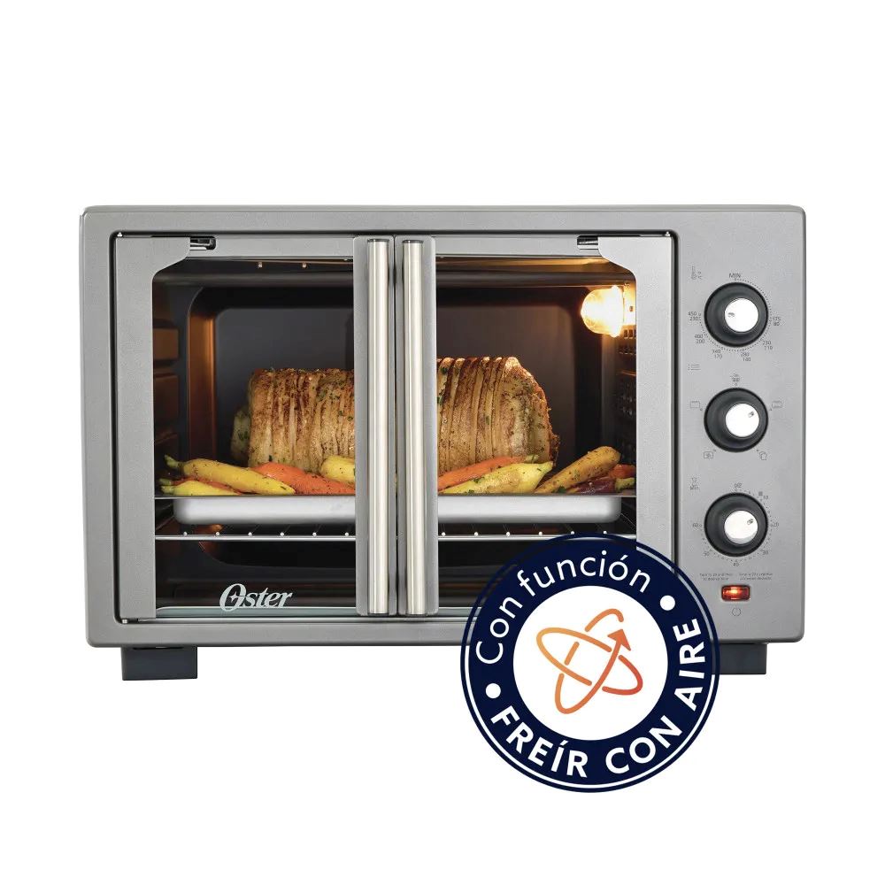 Horno con Freidora de Aire Oster 35L Puertas Francesas TSSTTV35FDMAFNS