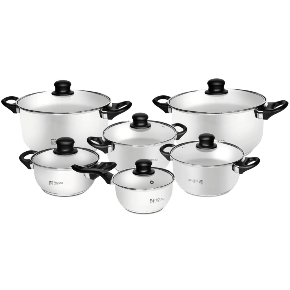 Set Completo de Ollas y Cacerola Facusa Hogar 12 Piezas FA237012014