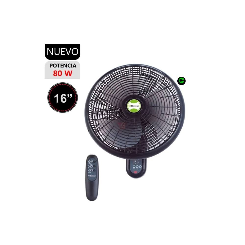 Ventilador de Pared Bossko 16 BK-8210PD con Control Remoto