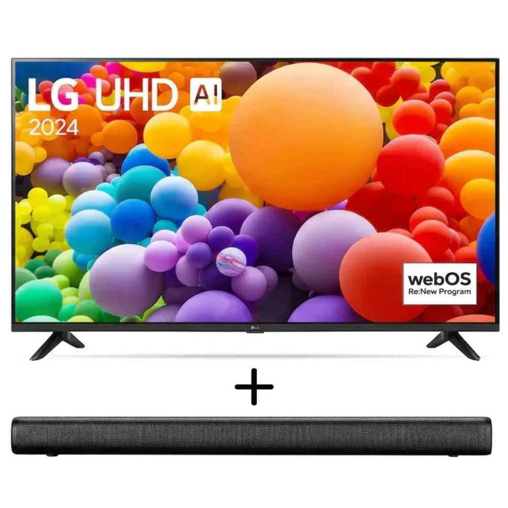 TV LG 65" LED UHD 4K Smart ThinQ AI 65UT7300PSA