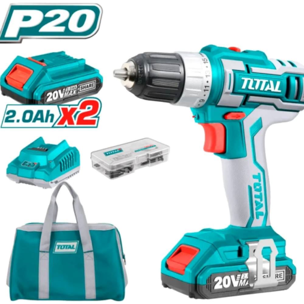 TALADRO LI-ION 20V 45NM 08-10MM 20AH KIT INDUSTRIAL - TDLI2002