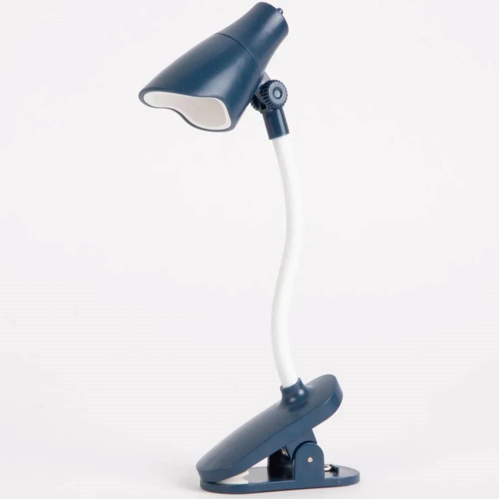 Lámpara de Escritorio LED Celeste Compacta y Moderna para Oficina y Estudio