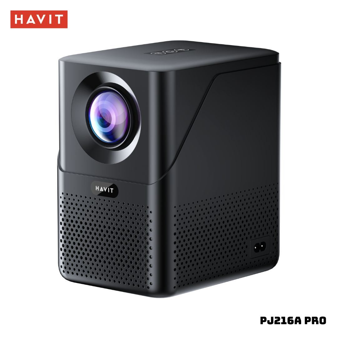 PROYECTOR INTELIGENTE HAVIT ANDROID TV - PJ216A PRO NEGRO