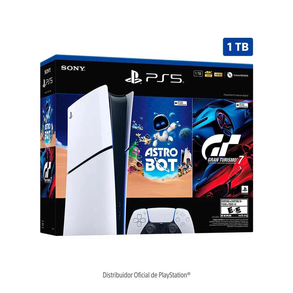 PS5 Consola Digital Slim Astro Bot + GT 7 Bundle