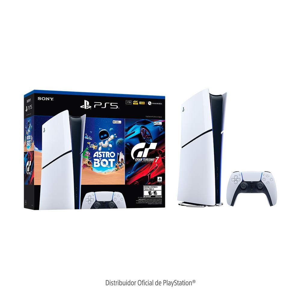 PS5 Consola Digital Slim Astro Bot + GT 7 Bundle