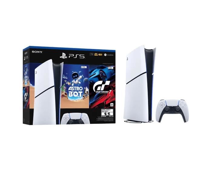 Consola PS5 Slim Digital con Gran Turismo 7 y Astrobot 825GB PlayStation 5
