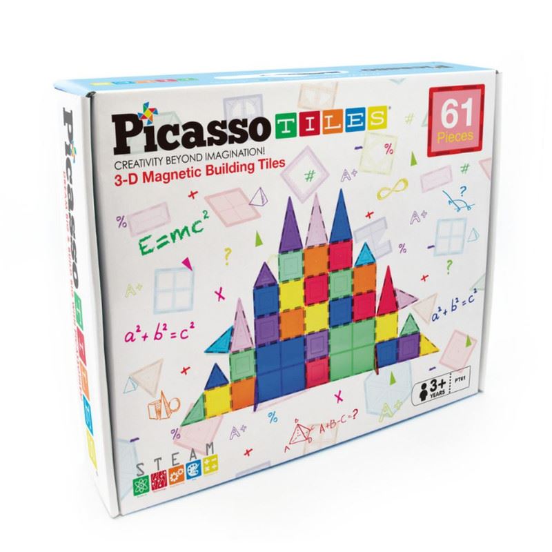 Juego de Bloques de Construcción Magnéticos de 61 piezas