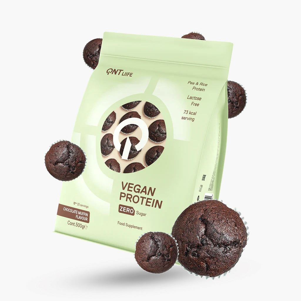 Proteína Vegana Muffin de Chocolate 500 gr QNT
