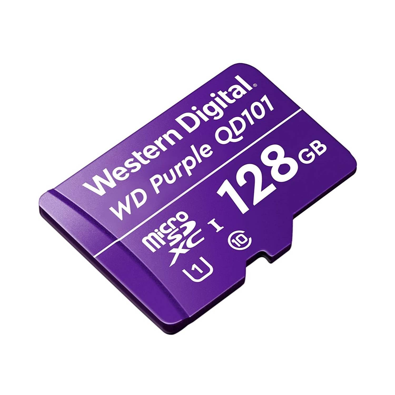 Memoria micro SD 128GB WD purpura class 10 SC QD101 para Camaras de videovigilancia