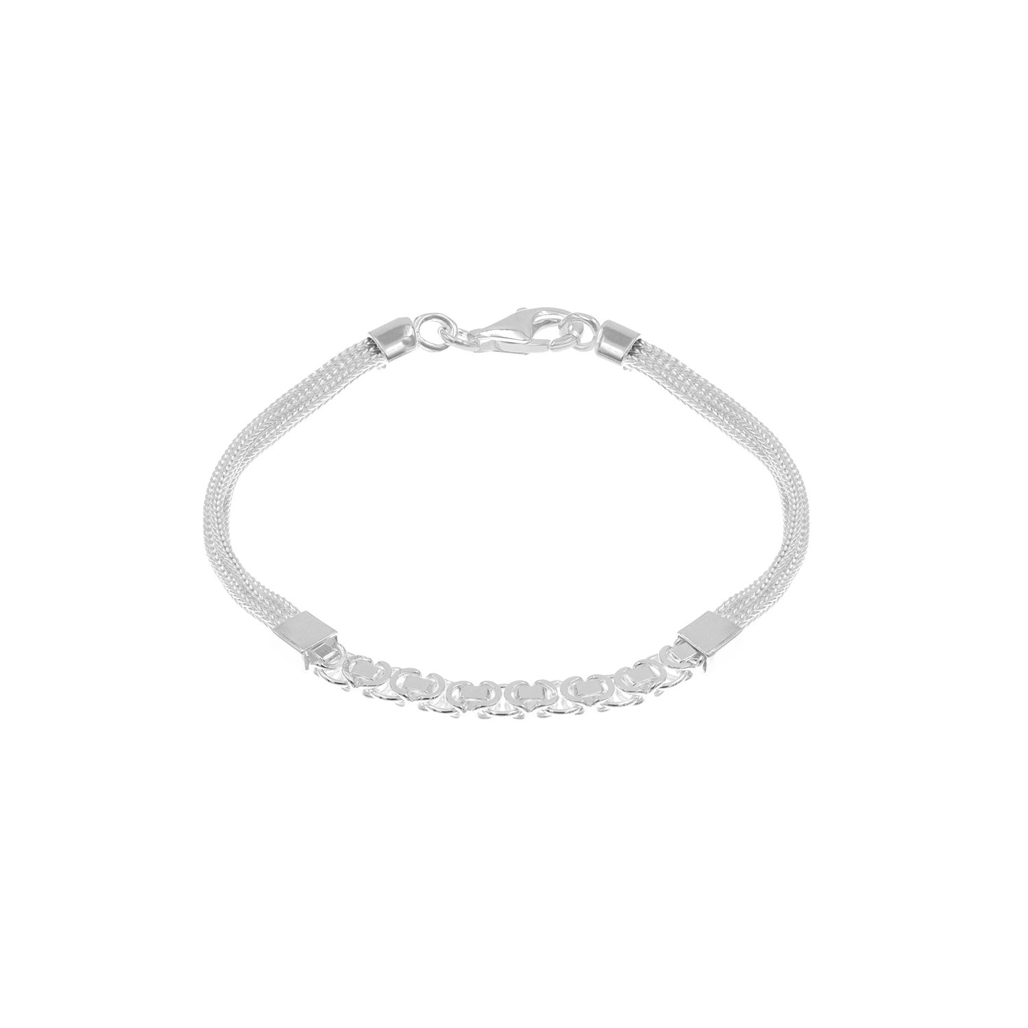 Pulsera Eslabón Plata 925 Hombre