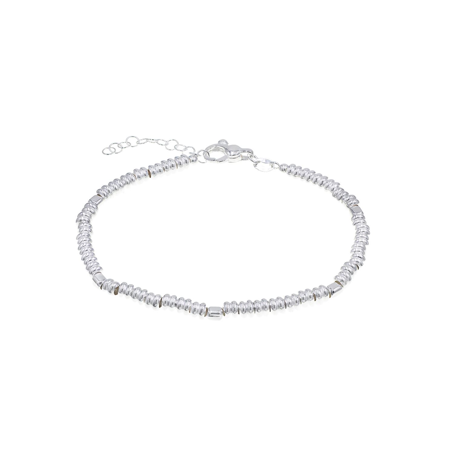 Pulsera Bolitas Plata 925 Hombre