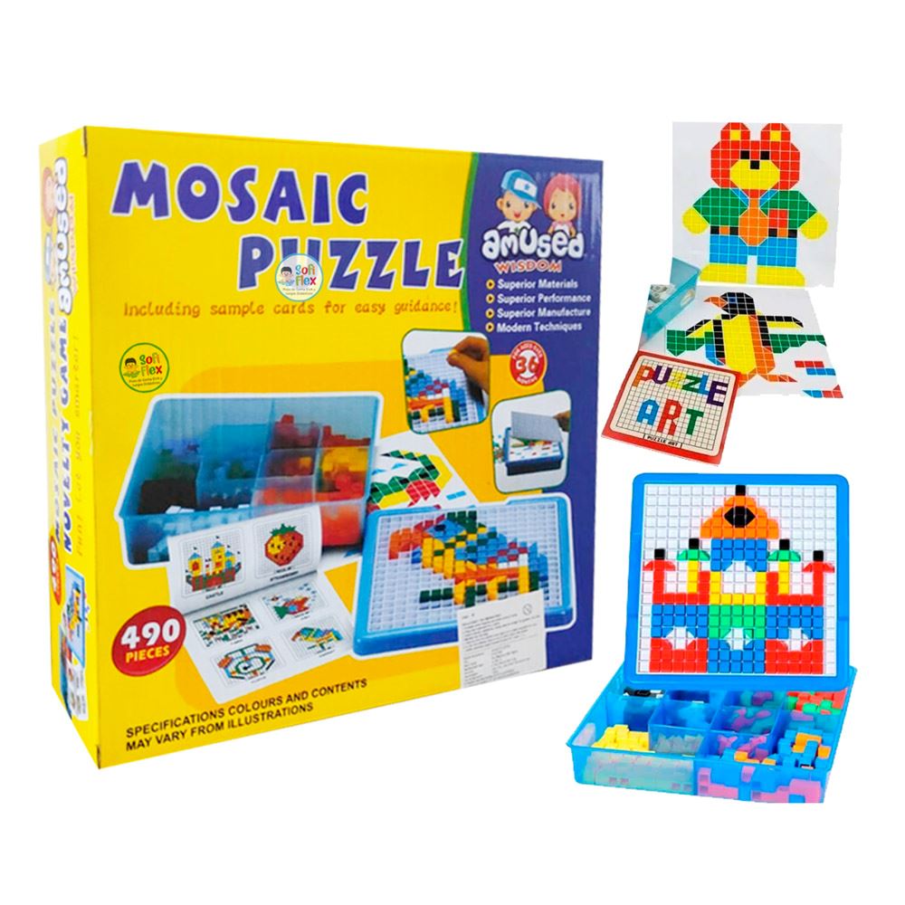 PUZZLE MOSAICO 490 PIEZAS DIDACTICO JUGUETE EDUCATIVO NIÑOS