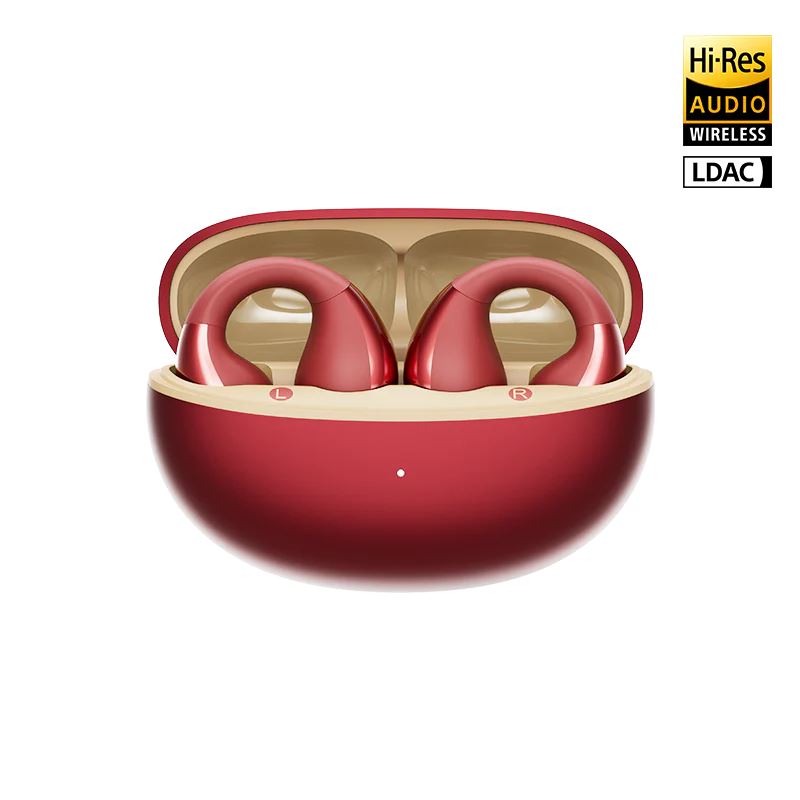 QCY - Auriculares Deportivos Crossky C30S Open Ear con Clip - Rojo