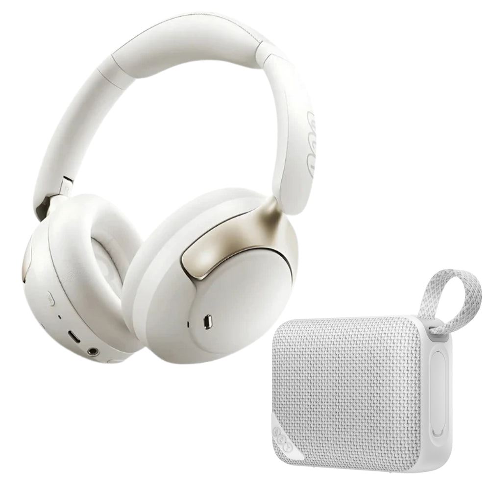 Combo QCY audífonos H3 Pro Blanco + QCY speaker SP2 Blanco
